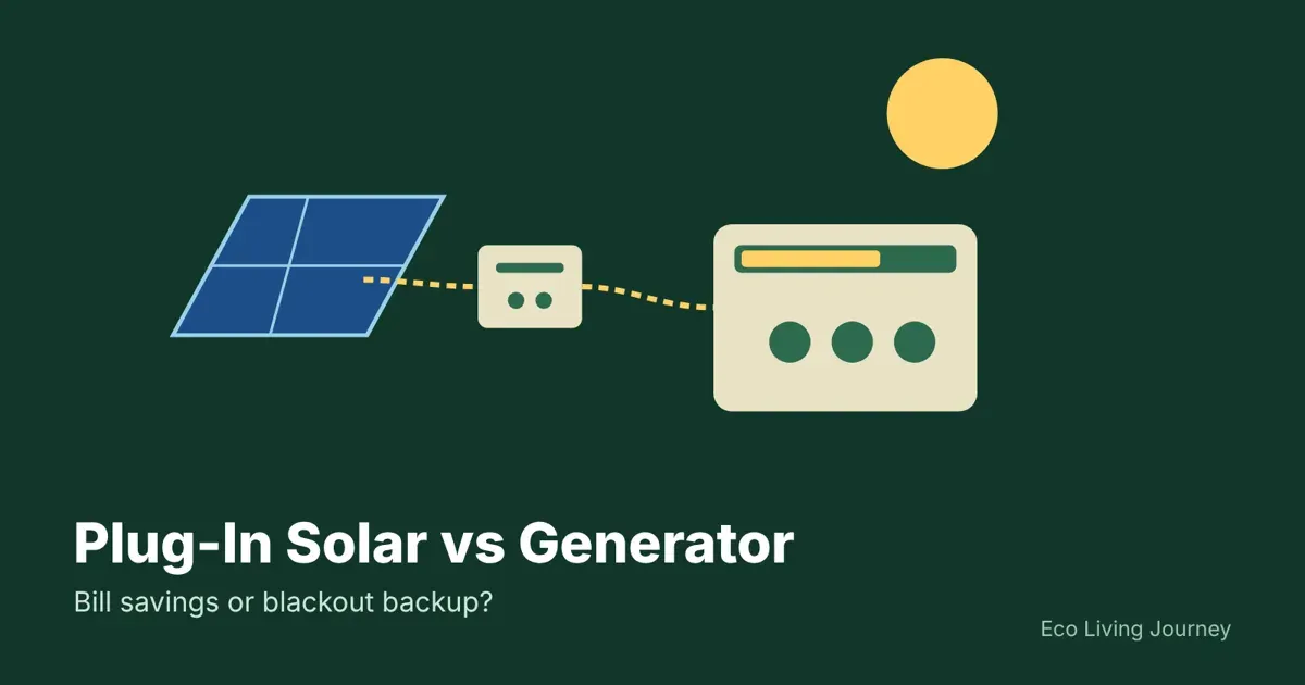 Plug-In Solar Panels vs a Solar Generator: Which Fits Your Home?